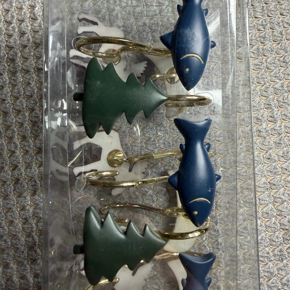 Vintage Set of 12 Cecil Saydah Company Shower Curtain Hooks